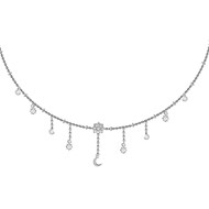Collier Agatha argent pampilles oxydes Moonstar