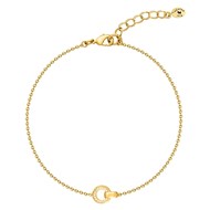 Bracelet Agatha plaqué or anneaux oxydes Links