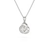 Collier Pendentif ADEN Or 585 Blanc Diamant Chaine Or 585 incluse 2.034grs - vue V3