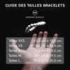 Bracelet Triple Rang SHAMAN, Améthyste, Agate Noire Matte , Argent 925 - vue V3
