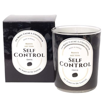 Self Control - Bougie Fragrance Bois De Santal et Bracelet Doré Onyx