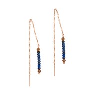 Boucles d'oreilles pendantes Lumia en pierres Lapis-lazuli
