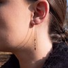 Boucles d'oreilles pendantes Lumia en pierres Tourmaline - vue V4