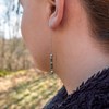 Boucles d'oreilles pendantes Lumia en pierres Turquoise Africain - vue V3