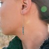 Boucles d'oreilles pendantes Lumia en pierres Apatite - vue V3