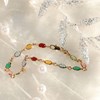 Bracelet plaqué or et pierres colorées NOA - Bijoux Privés Discovery - vue V2