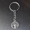 Porte-clés arbre de vie argenté - vue V3
