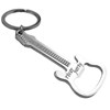 Porte-clés guitare décapsuleur argenté - vue V1