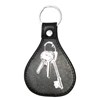 Porte-clés languette noire vintage - vue V1