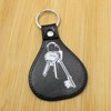 Porte-clés languette noire vintage - vue V2