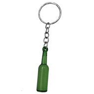 Porte-clés bouteille de bière en résine verte