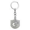 Porte-clés dragon plaque amovible acier inoxydable - vue V1