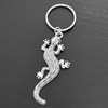 Porte-clés lézard salamandre argenté - vue V4