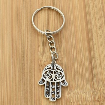 Fatma's hand sleutelhanger, zilver