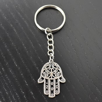 Fatma's hand sleutelhanger, zilver