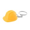 Porte-clés casque de chantier jaune sécurité construction - vue V1