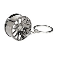 Porte-clés jante de voiture tuning Couleur Noir