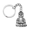 Porte-clés Bouddha argenté - vue V1