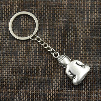 Porte-clés Bouddha argenté