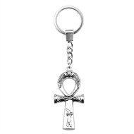 Porte-clés ânkh croix ansée hiéroglyphe égyptien argenté