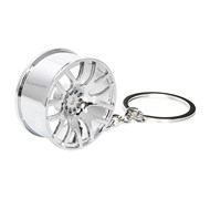 Porte-clés jante de voiture tuning Couleur Argenté