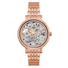 Montre automatique squelette strass bracelet acier NIGHTINGALE - vue V1