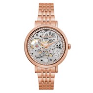 Montre automatique squelette strass bracelet acier NIGHTINGALE