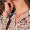 Collier, bracelet et boucles d'oreilles Lumia en pierres Améthyste - vue V2