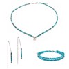 Collier, bracelet et boucles d'oreilles Lumia en pierres Apatite - vue V1