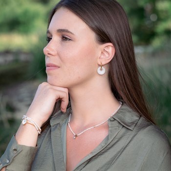 Collier, bracelet et boucles d'oreilles Lumia en pierres de Lune