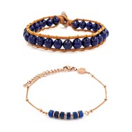 Bracelets Facelia et Piana en pierres Lapis-lazuli