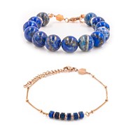 Bracelets Kamelia et Piana en pierres Lapis-lazuli