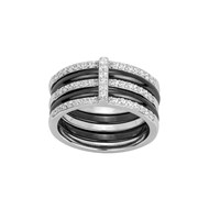 Bague Norah en Argent avec oxyde de zirconium blanc