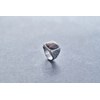 Bague Victor en Acier 316L avec oeil de tigre marron - vue V3