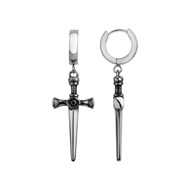Boucles d'oreilles pendantes Jules en Acier 316L