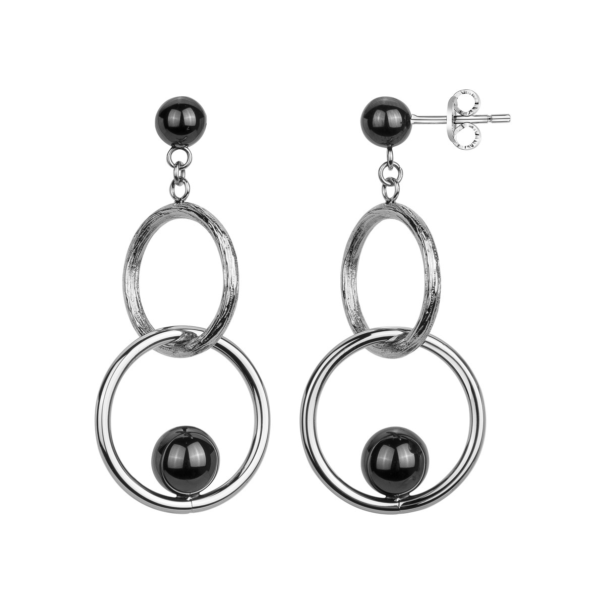Boucles d'oreilles pendantes Alexa en Acier 316L
