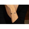 Bracelet souple multi-motifs Hannah en Argent avec oxyde de zirconium blanc - vue V2