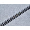 Bracelet souple Loïc en Acier 316L avec lave noir - vue V2
