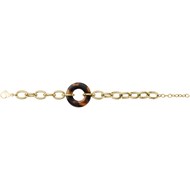 Bracelet souple mono-motif Diana en Acier
