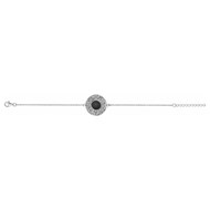 Bracelet souple mono-motif Eva en Acier