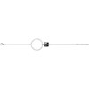 Bracelet souple mono-motif Piper en Acier - vue V1