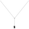 Collier Y Zoey en Argent avec oxyde de zirconium blanc - vue V1