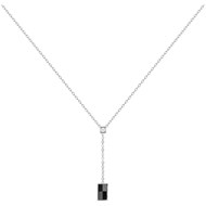 Collier Y Zoey en Argent avec oxyde de zirconium blanc