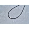 Collier semi-rigide Abel en Acier 316L avec lave noir - vue V2