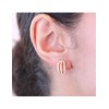 Boucles d'oreilles Elegant - Doré et Cristal - vue V2