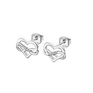 Boucles d'oreilles Lotus en argent oxyde