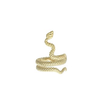 Clip d'oreille earcuff serpent Plaqué OR 750 3 microns