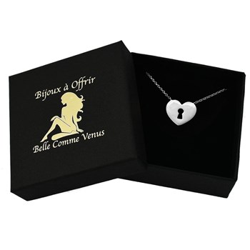 Sleutel tot mijn hart halsketting 925 gerhodineerd zilver