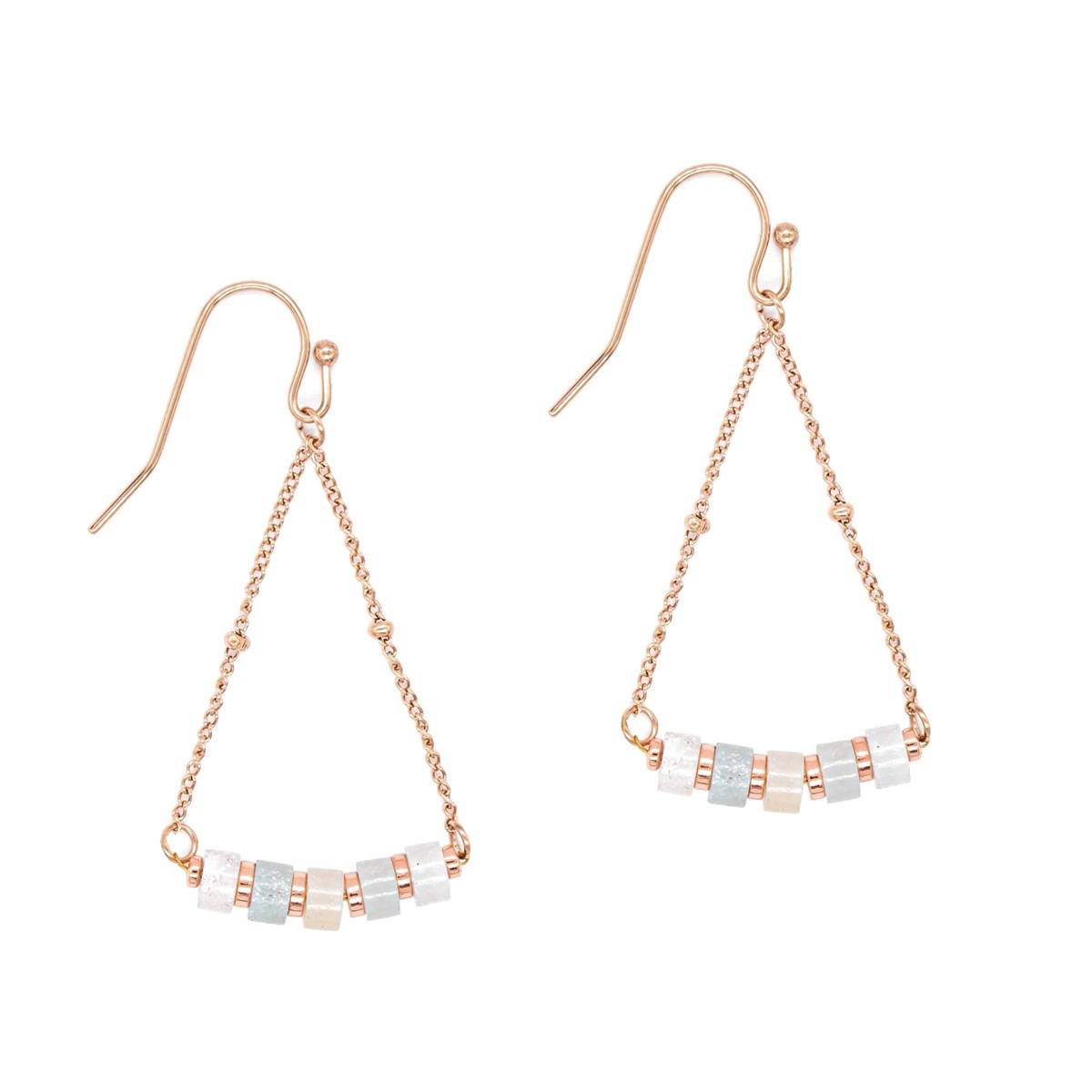 Boucles d'oreilles Piana en pierres Amazonite