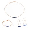 Collier, bracelet et boucles d'oreilles Piana en pierres Lapis-lazuli - vue V1